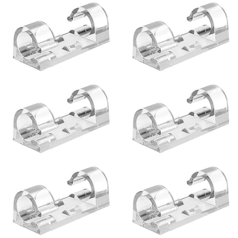 Aroidful 80pcs Cable Clips,Cable Tidy Clips,Strong Self Adhesive,Comes with Acrylic Glue Wire Clamp,Cable Clips Outdoor for Wire Rod Strip Plug Cords/Air Conditioning Cables/Power Cords
