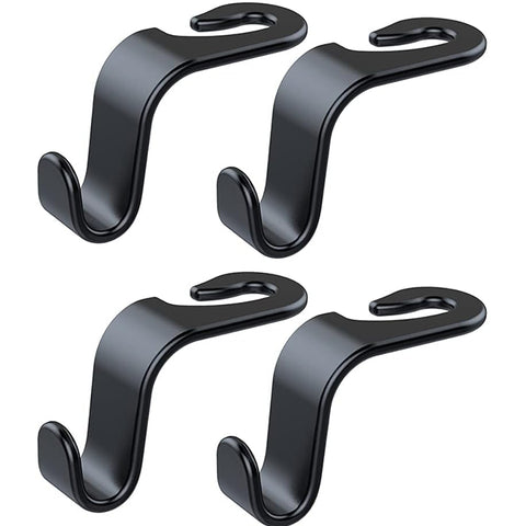 4 Pack Car Seat Headrest Hooks for Car Handbags and Grocery Bags