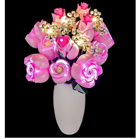 LIGHTAILING Light for Lego-10374 Bouquet of Pink Roses — Easy Install, Hidden Wiring, Home Decor & Gift-Ready (Model Not Included)