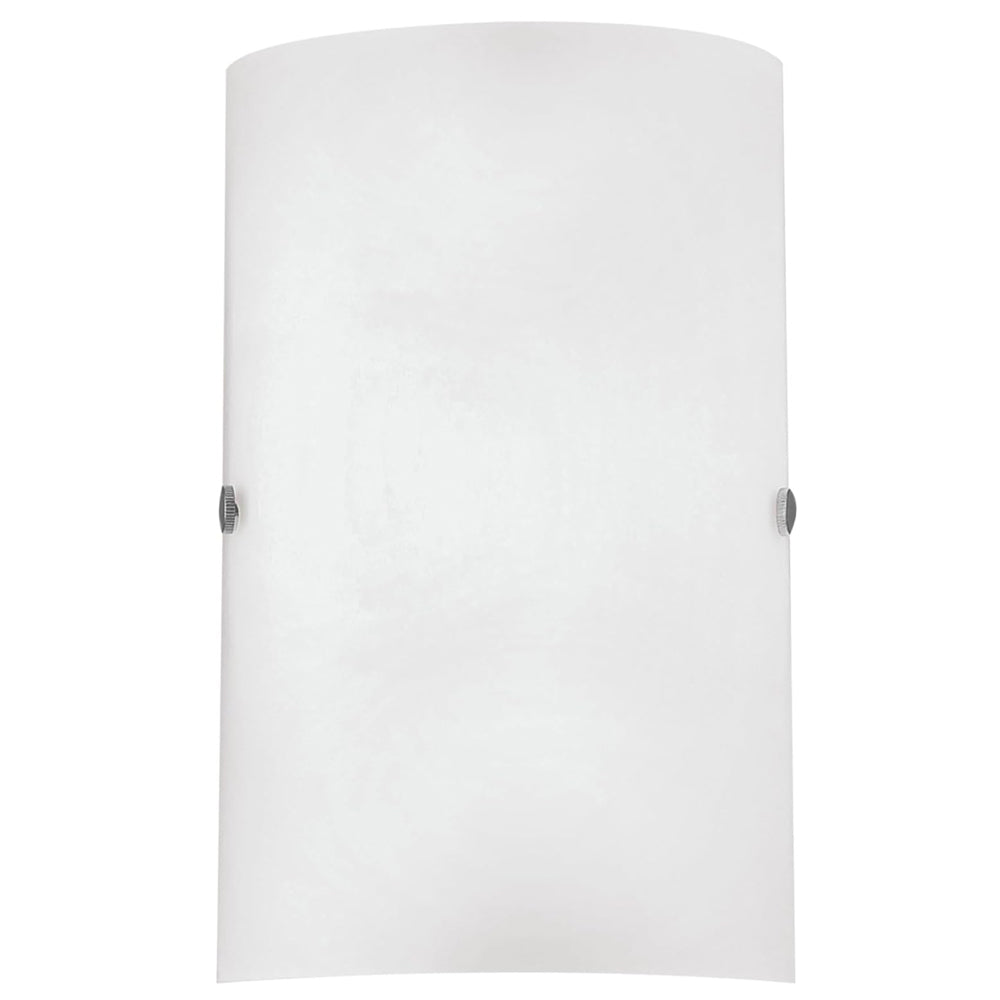 Eglo Troy Wall Light Matt Nickel with White Glass