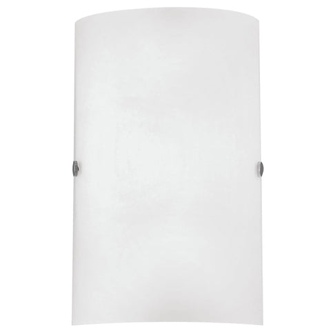 Eglo Troy Wall Light Matt Nickel with White Glass