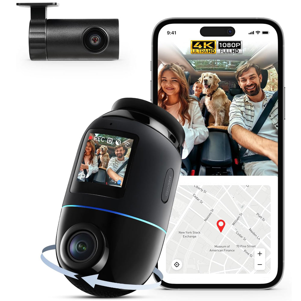 70mai Dash Cam 4K Omni Front and Rear Car Camera