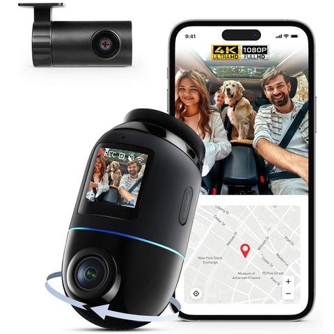 70mai Dash Cam 4K Omni Front and Rear Car Camera