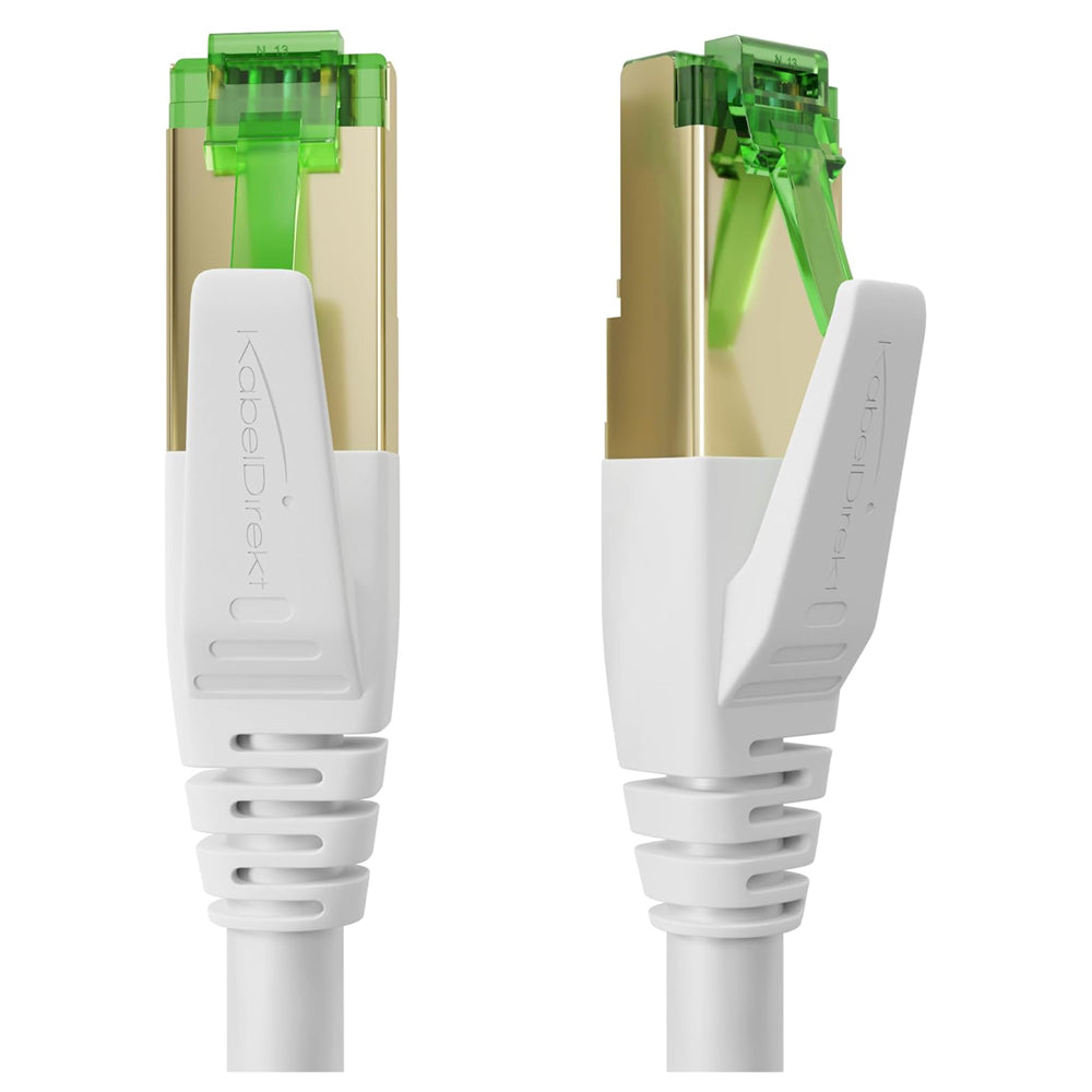 Cat 7 Ethernet Cable 3m – 10Gbps LAN Network Cord White