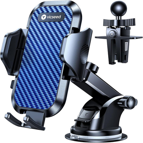 Car Phone Holder with 360° Rotation & Strong Suction