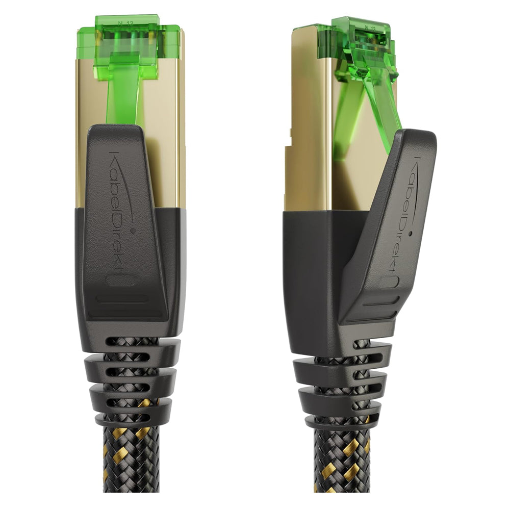 Cat 7 Ethernet Cable Nylon Braided 12.5m 10Gbps