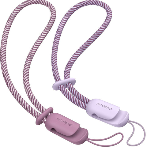 SURPHY Wrist Strap Lanyard for Phone 2 Pack Adjustable Lilac & Lilac Purple