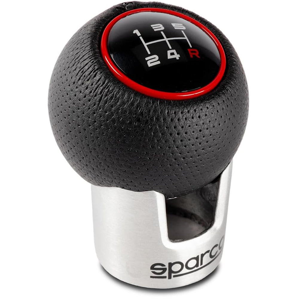 Sparco Lazio Black/Red Manual Gear Shift Knob – Universal Fit
