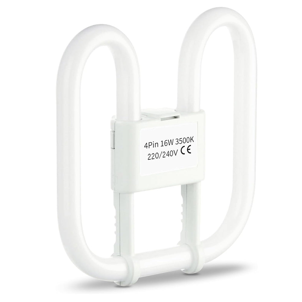 16W GR10q 2D Square CFL Bulb 3500K Warm White