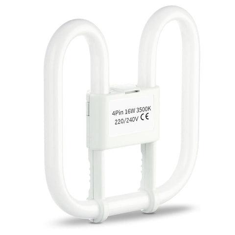 16W GR10q 2D Square CFL Bulb 3500K Warm White