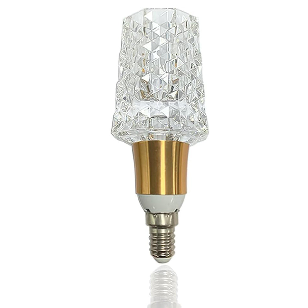 Acrylic Crystal LED Bulb 5W E14 Warm White 3000K
