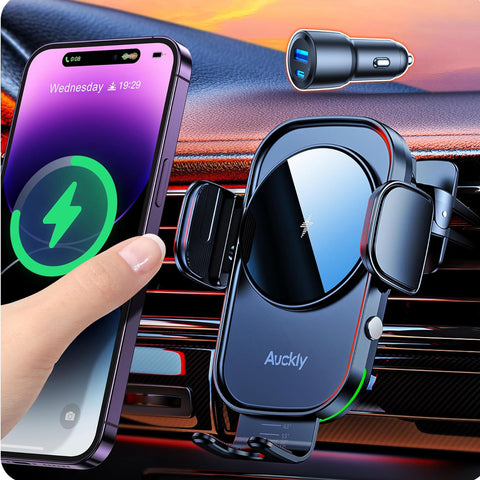 Auckly 15W Wireless Car Charger Mount