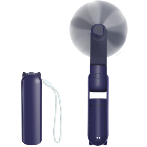 Foldable USB Handheld Fan 3 Speed Power Bank