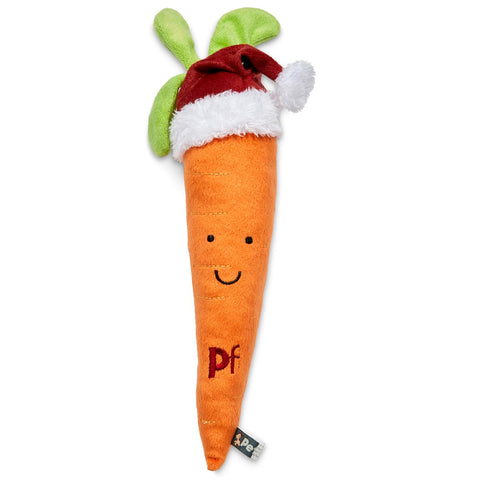Petface Christmas Carrot Plush Dog Toy Large