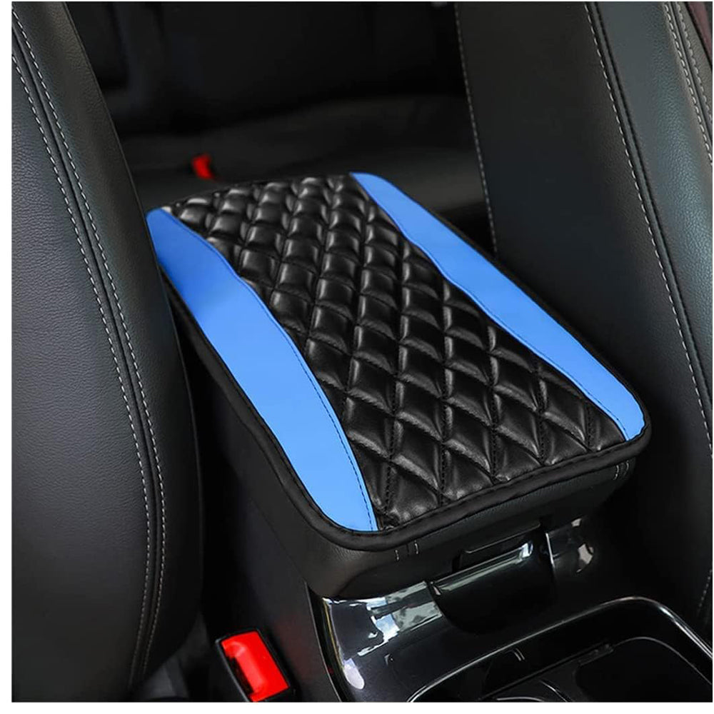 CGEAMDY Car Center Console Cushion Pad Leather Armrest Cover