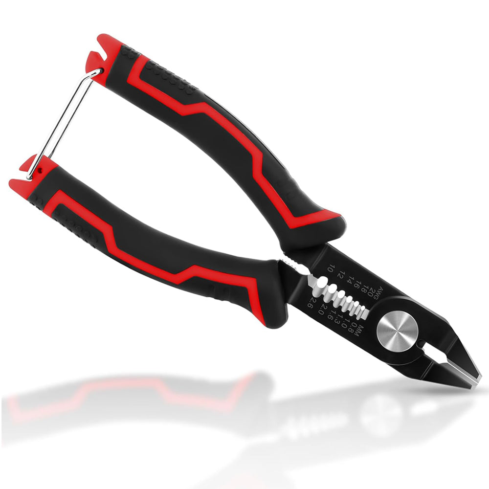 Wire Cutters, 3 in-1 Cable Cutters for 10-20 AWG Stranded, Hidden Spring, Non-Slip Handle, Safety Lock, Side Cutter for Electronics, Electrical Repair, Appliance, DIY, Circuit Boards
