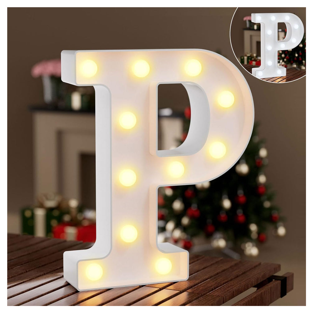 LED Light Up Marquee Letter P Sign