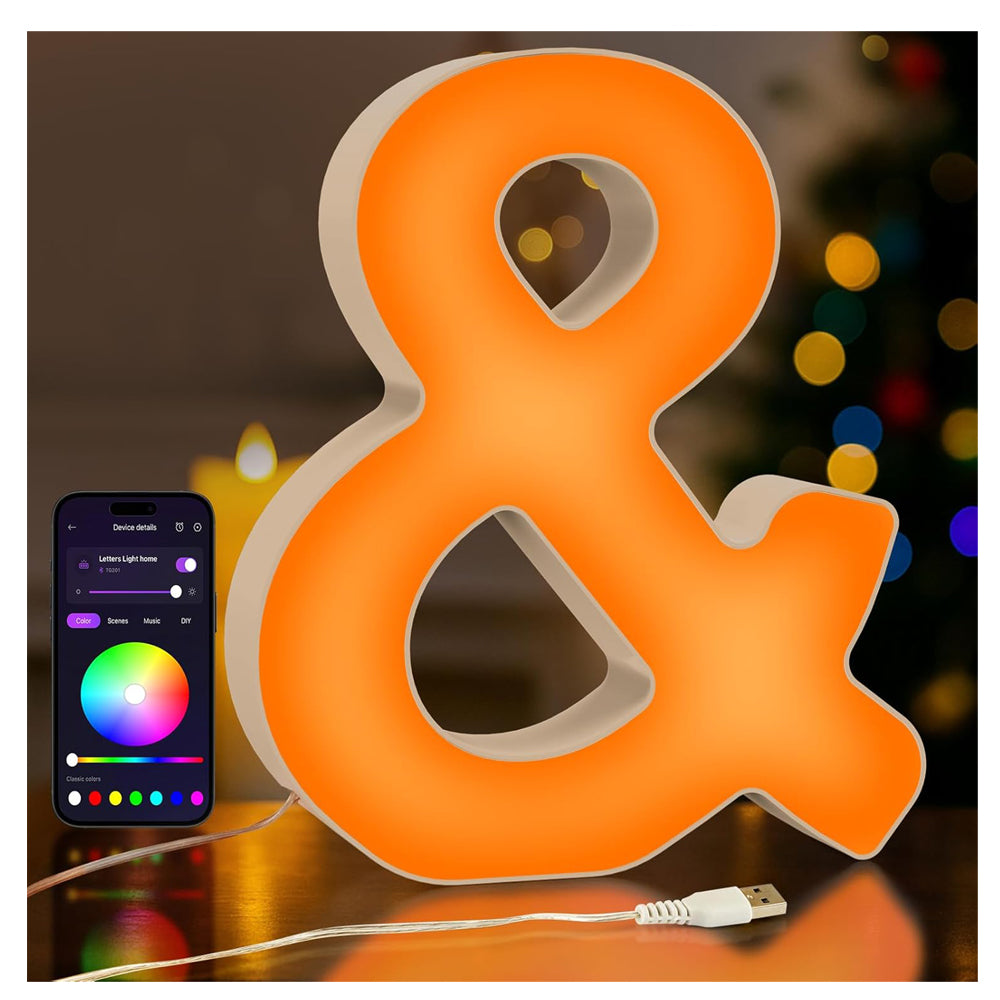 LED Light Up Letter & USB Colour Night Light