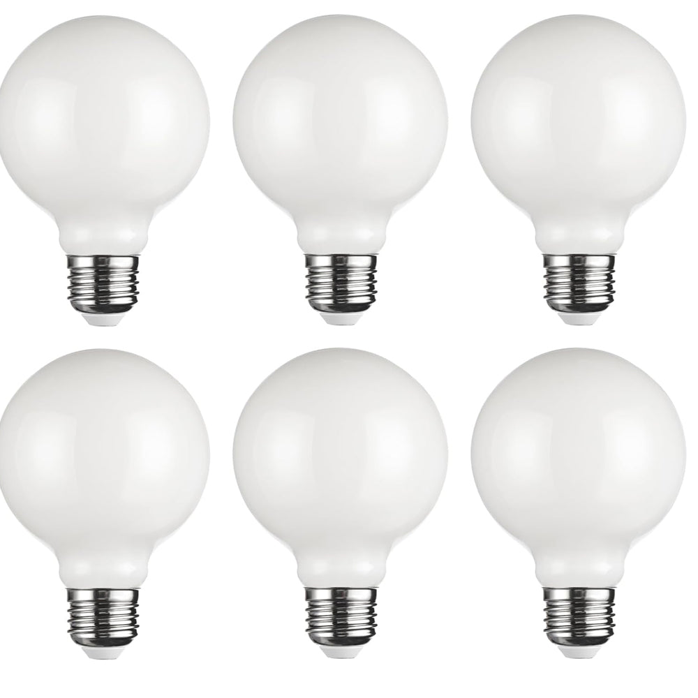 G80 E27 Vintage LED Globe Bulbs 8W 1000lm Warm White (6 Pack)