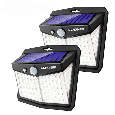 128 LED Solar Motion Sensor Wall Light Outdoor Waterproof Garden Security Lamp