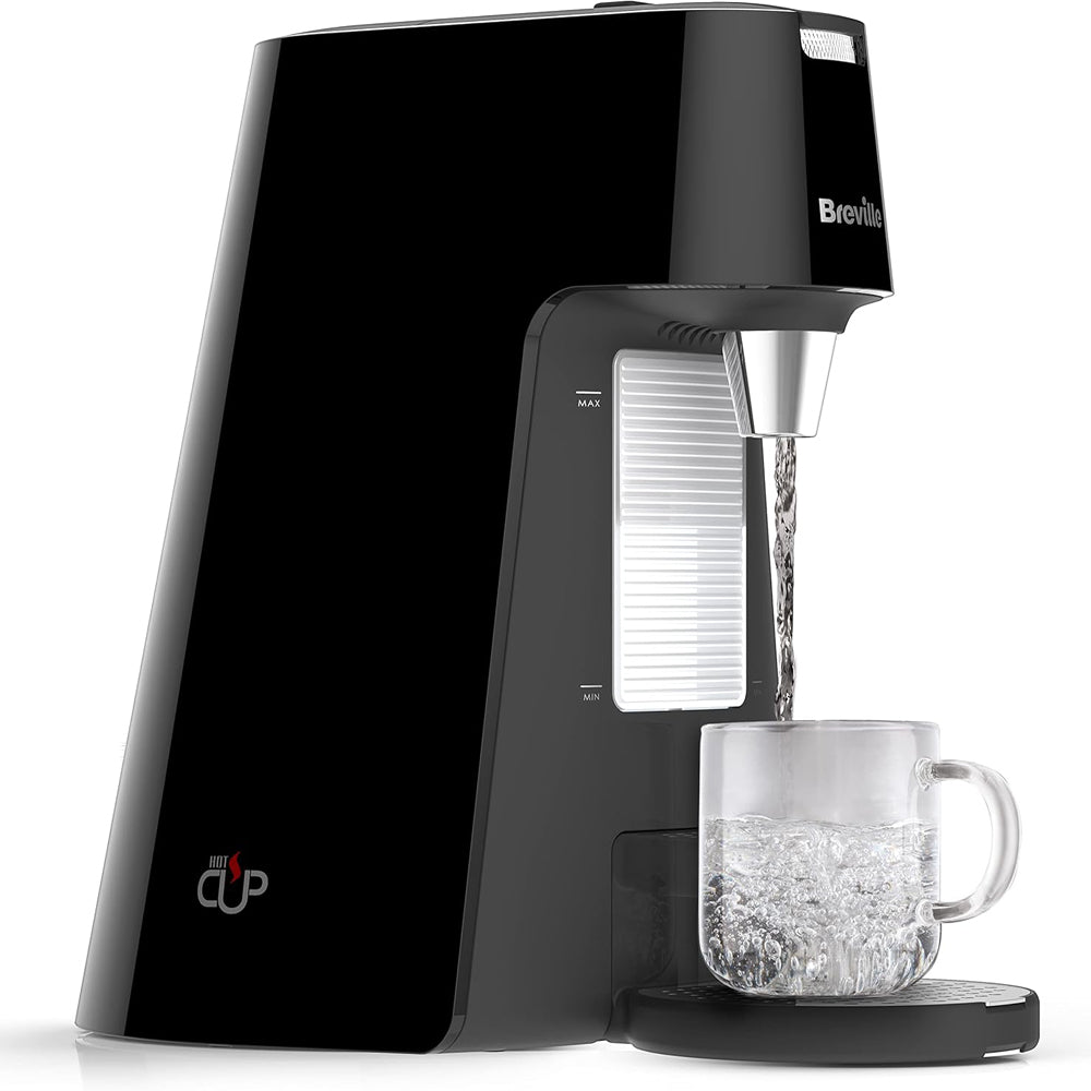 HotCup 1.7L Instant Hot Water Dispenser – 3KW Fast Boil | Pre-Set Cup Fill & Stop Button | Energy Efficient – Gloss Black