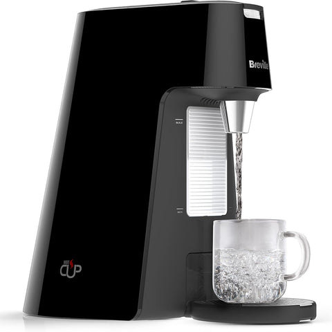 HotCup 1.7L Instant Hot Water Dispenser – 3KW Fast Boil | Pre-Set Cup Fill & Stop Button | Energy Efficient – Gloss Black