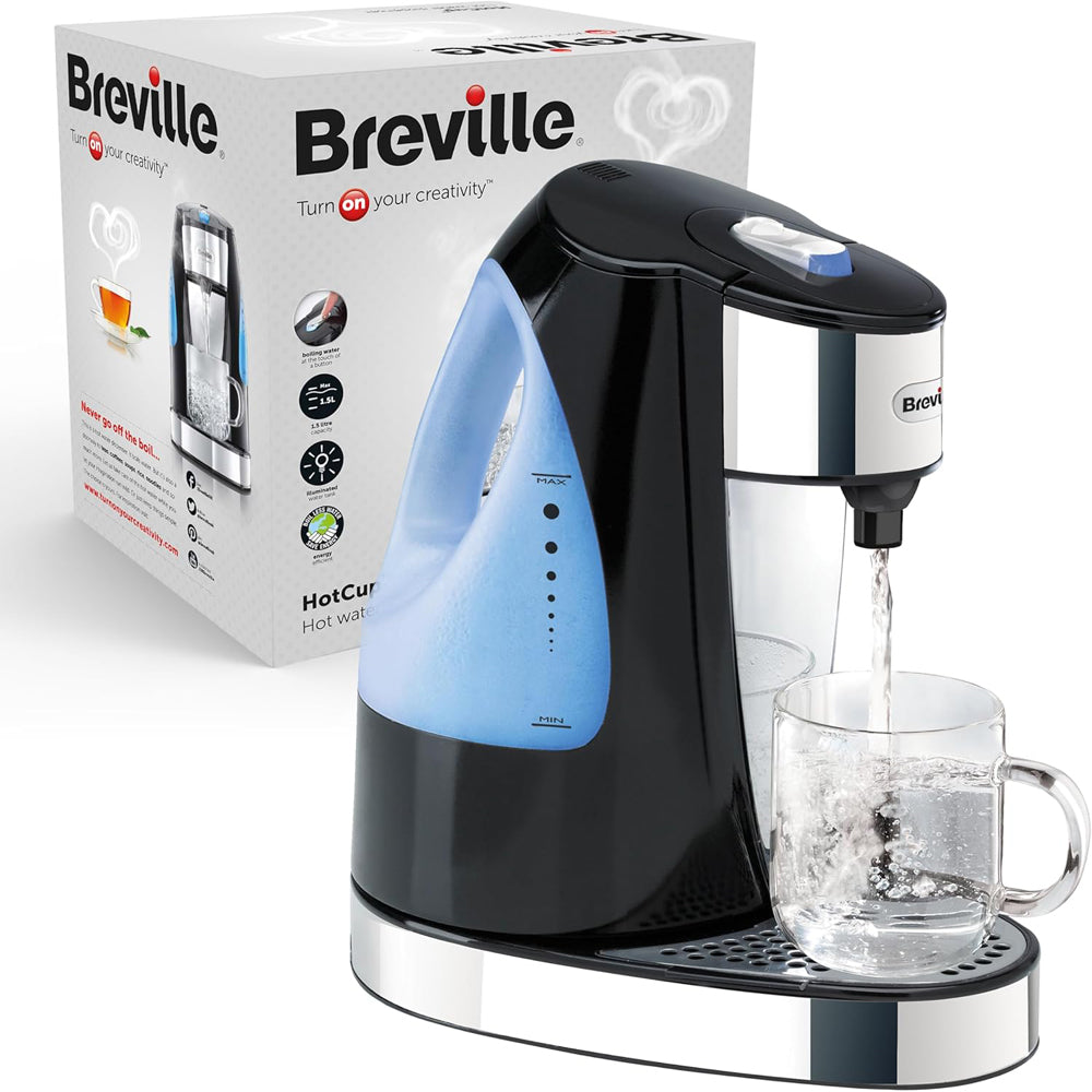 HotCup 1.5L Hot Water Dispenser – 3kW Fast Boil, Energy Efficient Instant Hot Water, Gloss Black – VKJ142