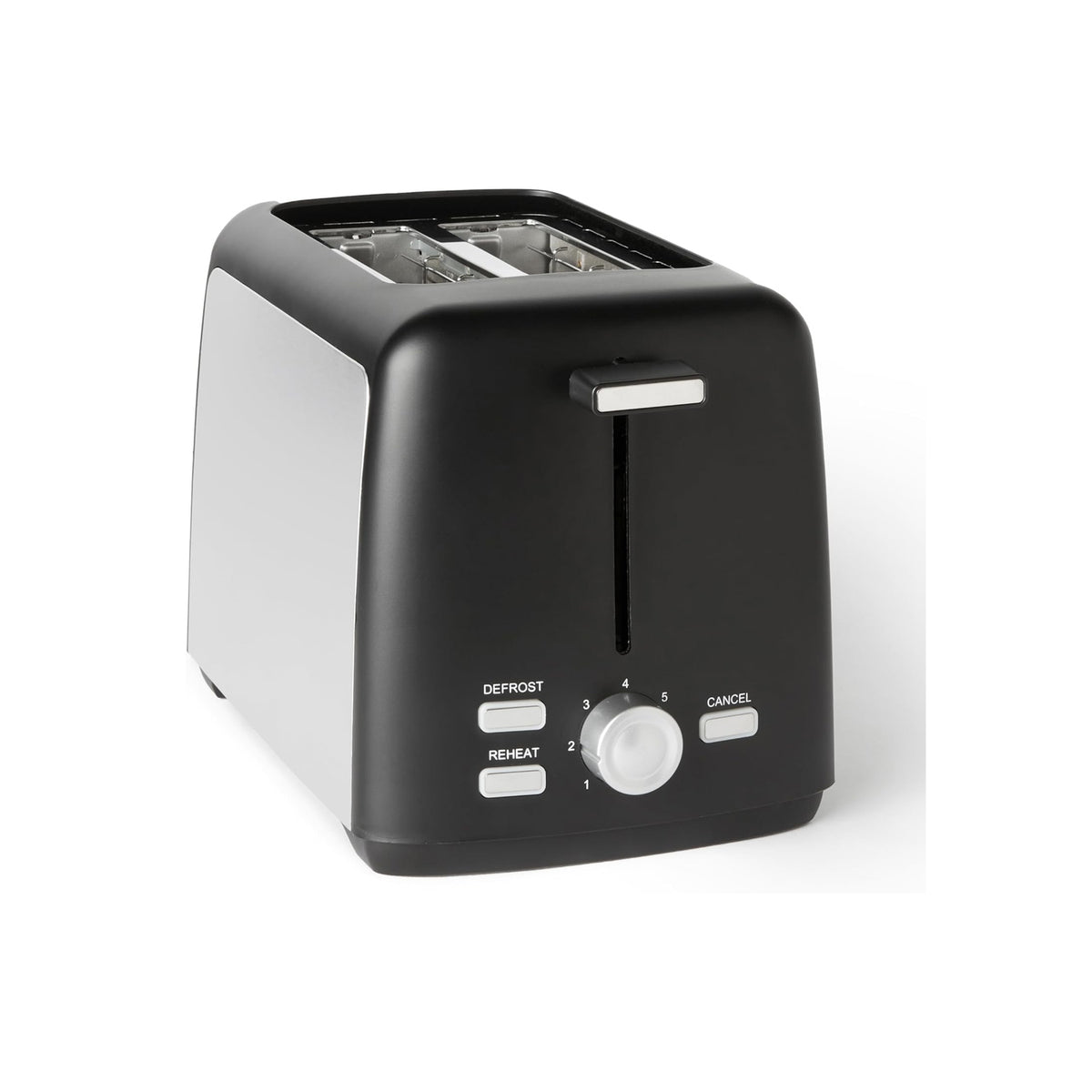 Amazon Basics 2 Slice Toaster 800W Black with 7 Shade Settings
