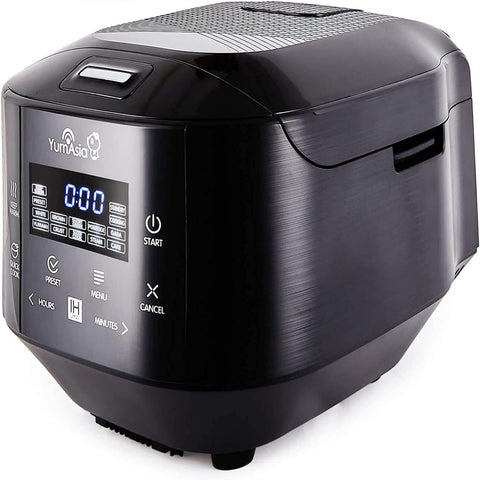 Yum Asia Bamboo IH Rice Cooker 1.5L – Ceramic Bowl & LED Touch – UK/EU