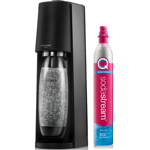 SodaStream Terra Sparkling Water Maker – Black – Quick Connect CO2 System – 60L