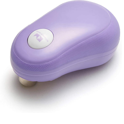 Kitchen Mama One-Touch Electric Can Opener – Effortless Hands-Free Use, Auto Stop, Smooth Edge, Food-Safe, Battery Operated (Purple)