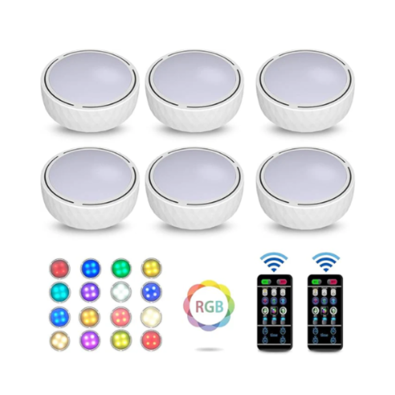 Buy LED Wireless Under Cabinet Puck Lights In UK - Shop Now!