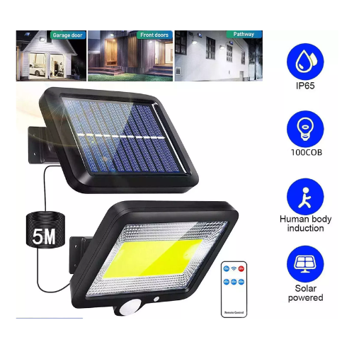 Buy LED Solar Powered PIR Motion Sensor Wall Light In UK - Shop Now!