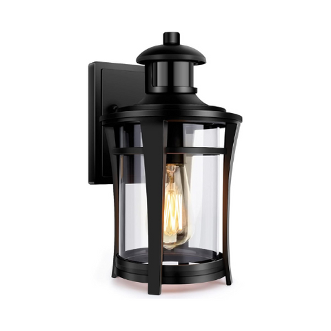 Vintage PIR motion sensor wall lantern


