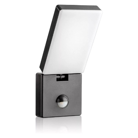15W LED Outdoor Wall Light with PIR motion sensor for security.

