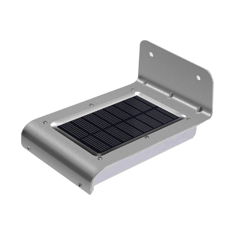 Alpha Lights 5W solar security light close-up

