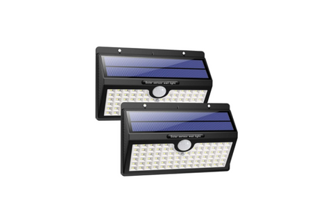 Solar-Powered Security Light - Motion Sensor, IP65 Waterproof 78 LEDs