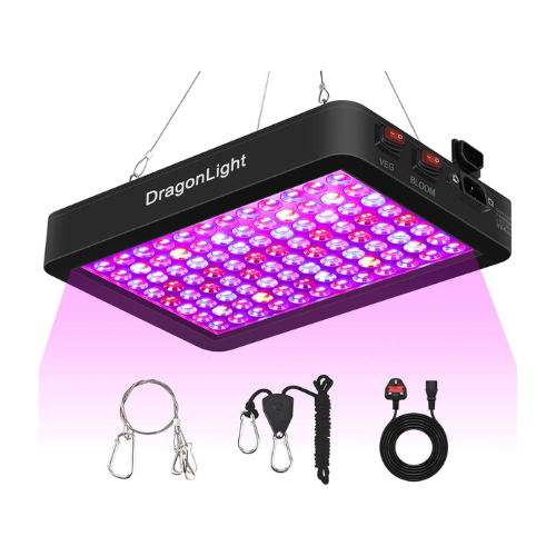 BW1000 LED Grow Lights Double Chips Full Spectrum with 3-Metre Cable for Greenhouse and Indoor Plant Veg and Flower Growing