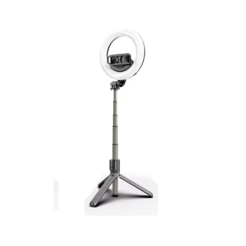 LED Bluetooth Selfie Ring Light With Tripod Stand In UK - 360 Degree Rotatable, Wireless Connection, Battery Powered 1200mAh, IP22 Waterproof, Foldable Stand and Phone Holder, Ring Light For Live chat,  Laptop, Zoom Calls, Makeup