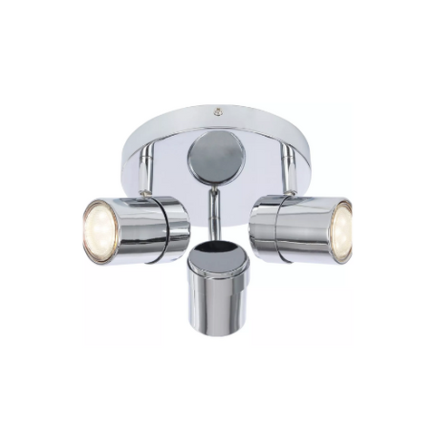 Chrome Adjustable Ceiling Light Bar 3-Way UK

