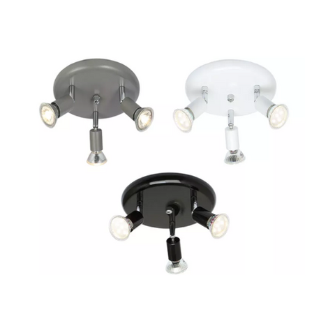 Adjustable LED Kitchen Ceiling Light with 3 Bulbs UK

