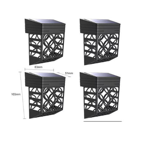 Wide-angle illumination from solar-powered flood light

