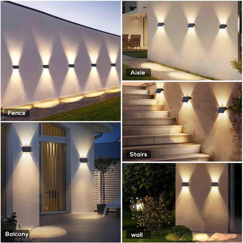 Up & down LED fence lighting

