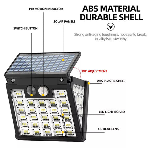 Eco-friendly outdoor lighting with solar panel

