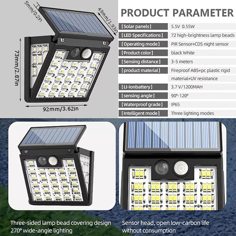Garden fence lighting setup with solar LEDs

