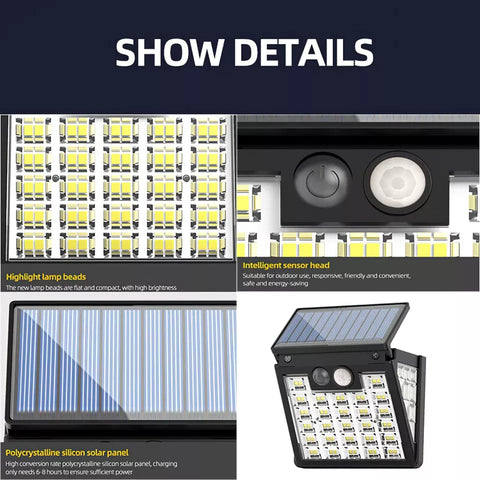 Durable ABS construction of outdoor solar light

