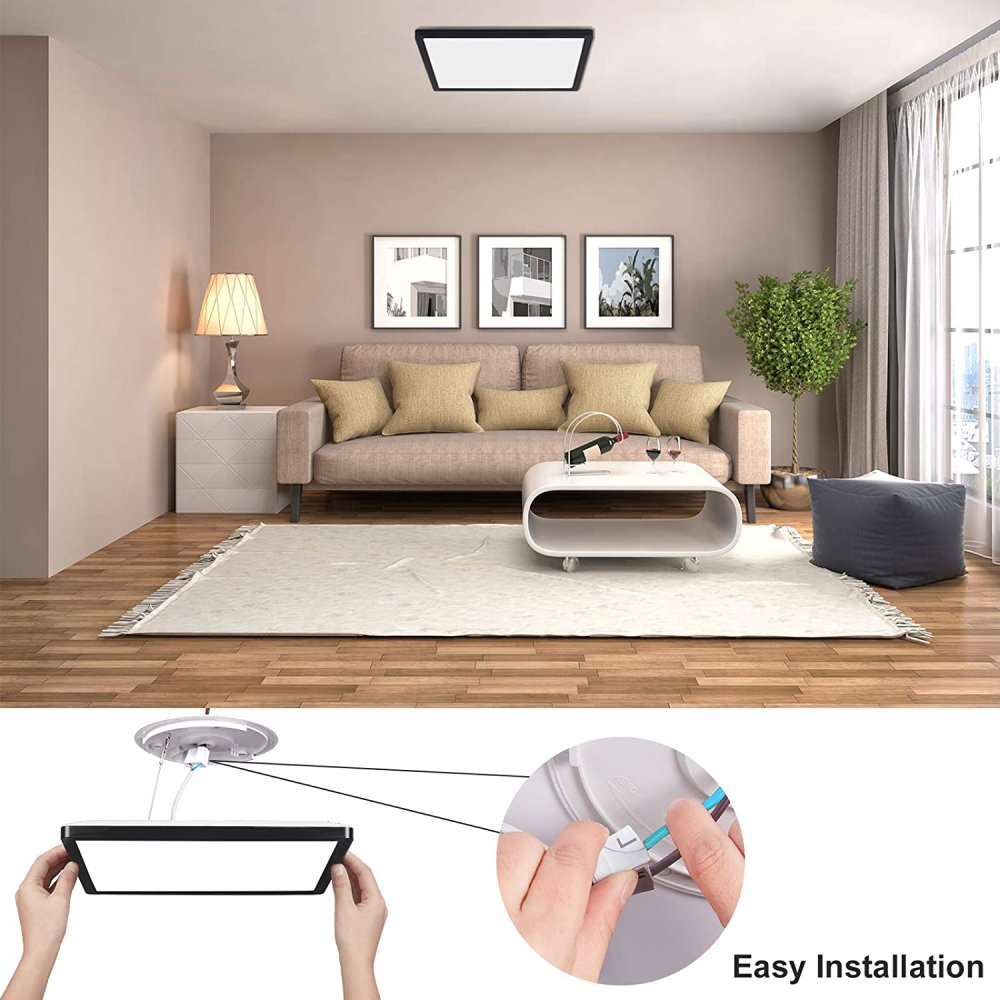 Buy Modern Square Flush LED Ceiling Lights in UK - Shop Now