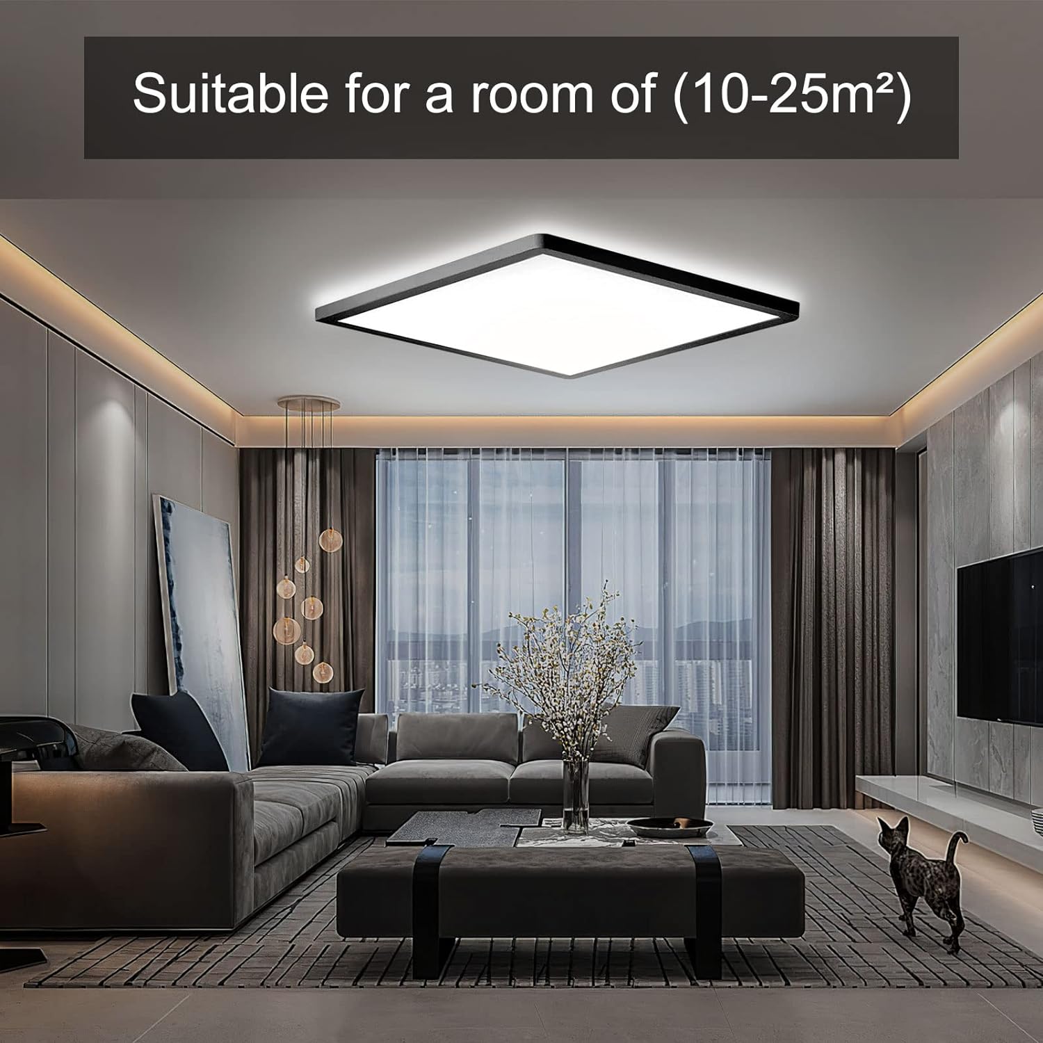 Buy Modern Square Flush LED Ceiling Lights in UK - Shop Now