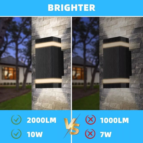 Energy-efficient outdoor wall lights with sleek design

