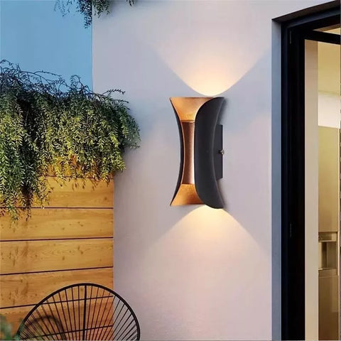 Durable LED wall light fixture providing cozy illumination

